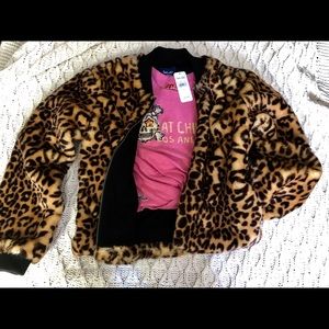 🌟🌸Splendid Cheetah print crop coat !!!!🌸🌟